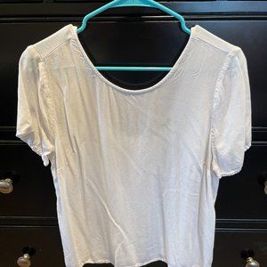 Abercrombie & Fitch - White Back Button Down Shirt - Size Large